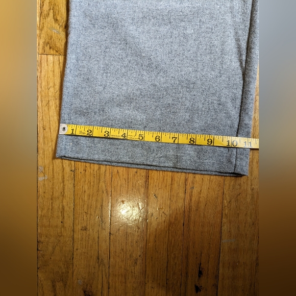 H&M L.O.G.G Size 8 Wide Leg Grey Wool Pants - Picture 7 of 7